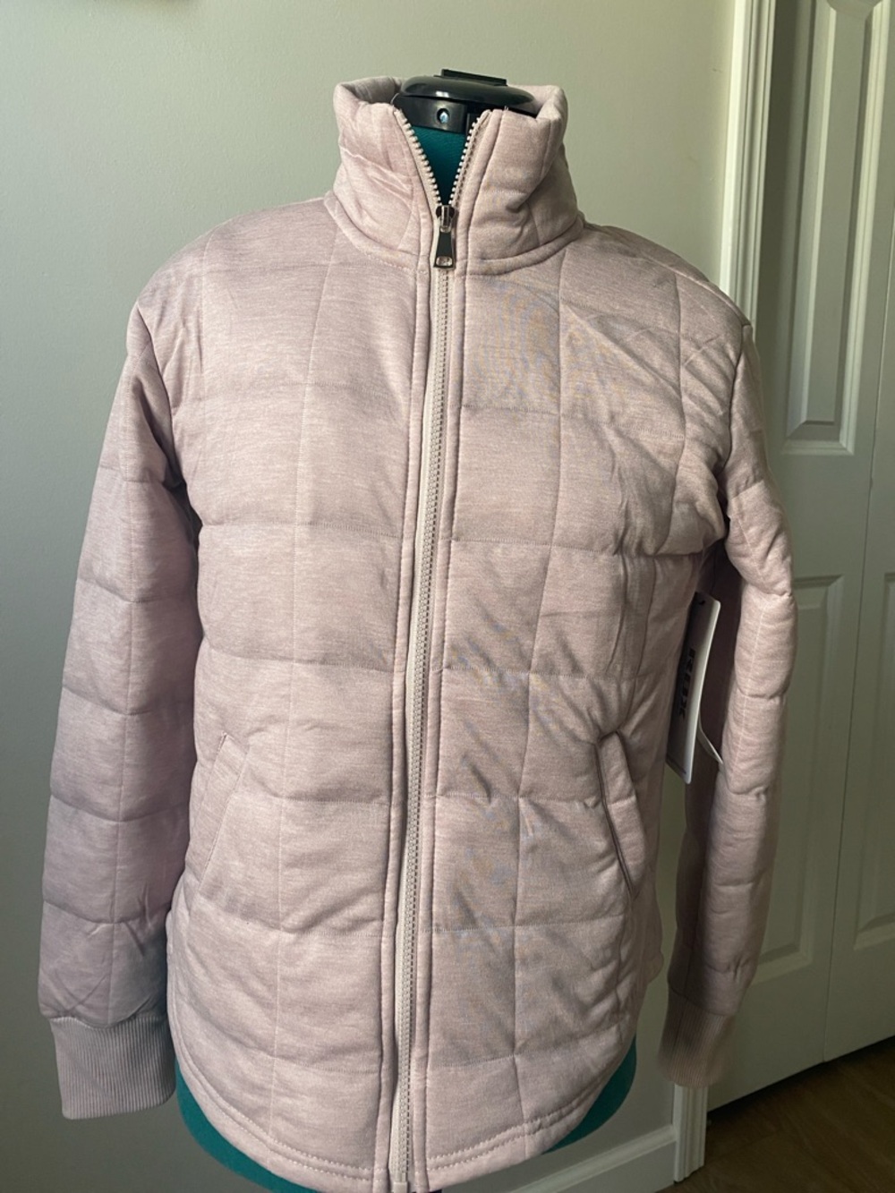 RBX Light Pink Quilted Puffer Jacket
